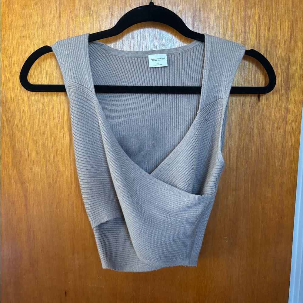 Abercrombie & Fitch Ribbed Tan Tank Top